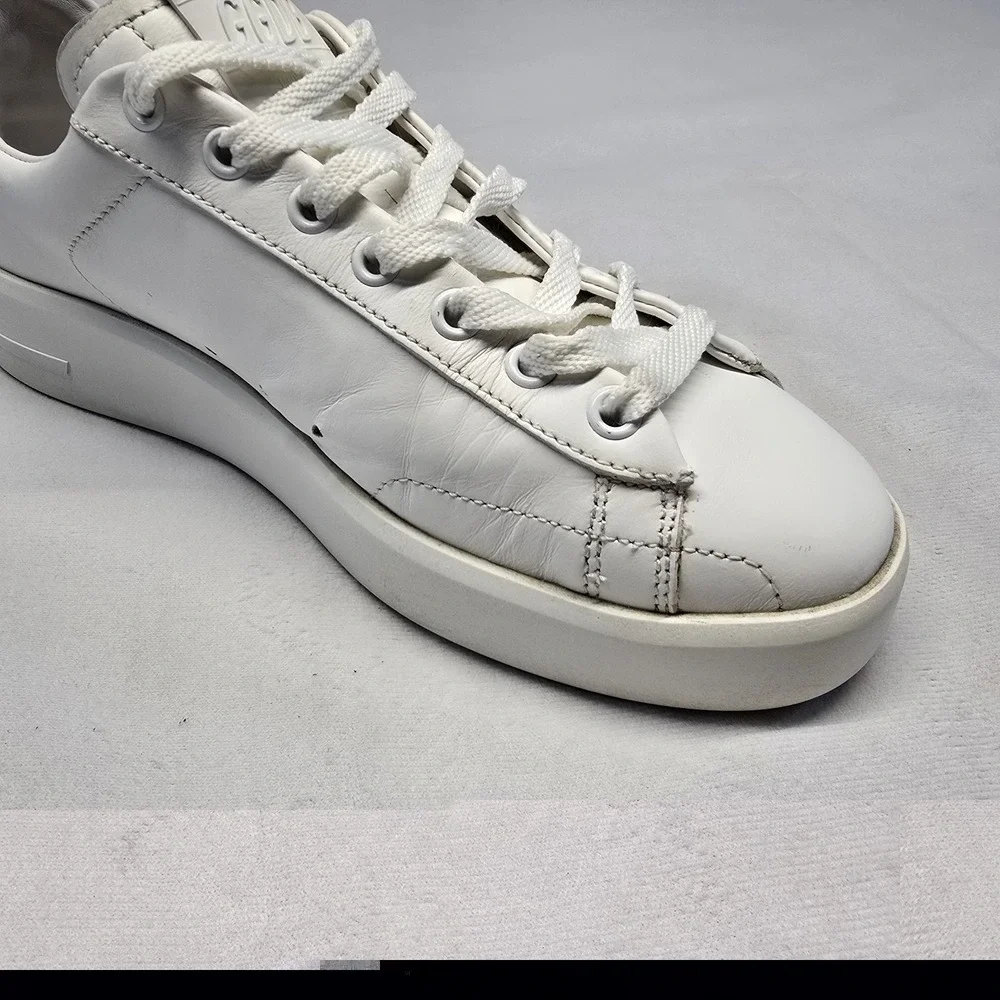 Golden Goose White Leather Pure- Star Low Top Sneakers Size 7us/37eu  Glitter - Picture 12 of 16